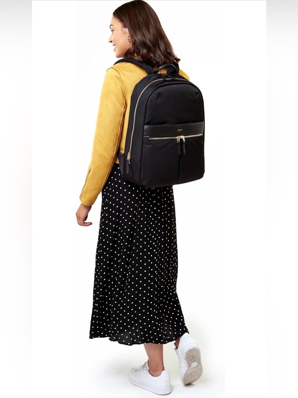 KNOMO Beaufort 15.6" Laptop Backpack Work Bag Purse for Women Large Travel Rucks
